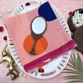 Vriksham Peach With Round Printed Cotton Mulmul Saree-VS4622